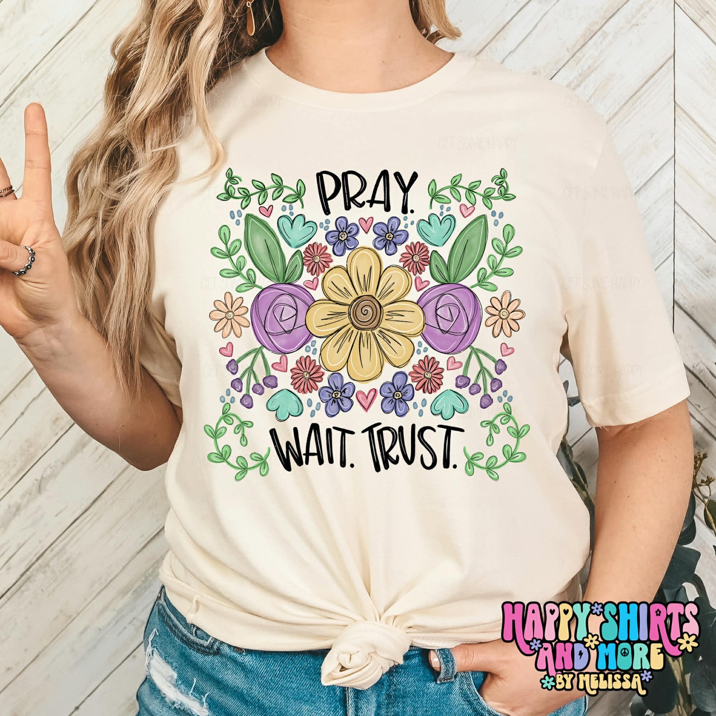 Design only-Pray. Wait. Trust.