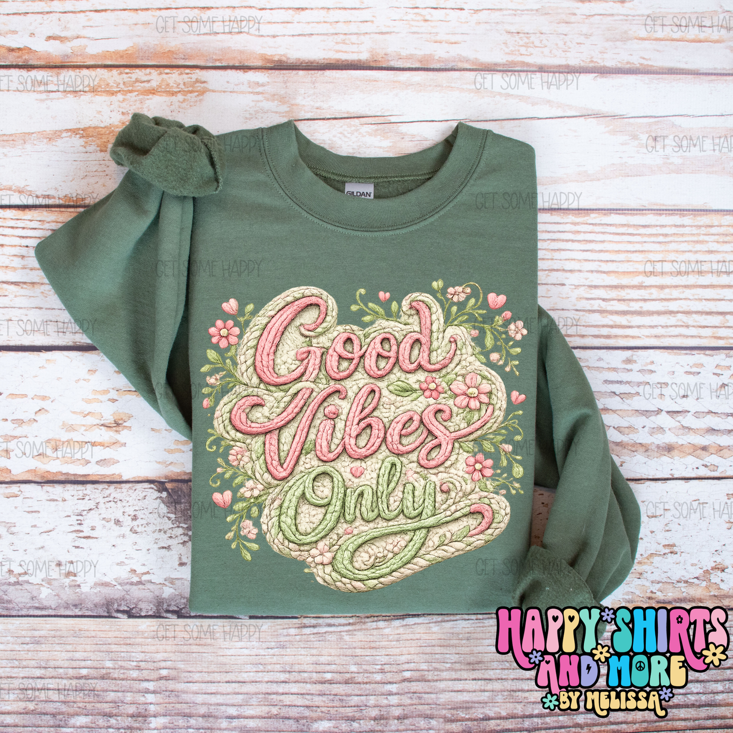 Faux Yarn Good Vibes Only - TShirt, Tank or Hoodie