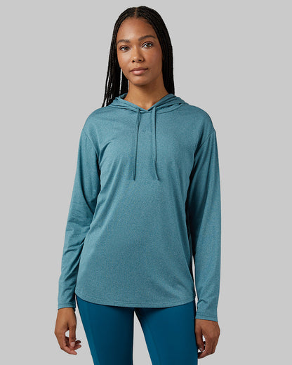 WOMEN'S COOLING LONG SLEEVE HOODED T-SHIRT