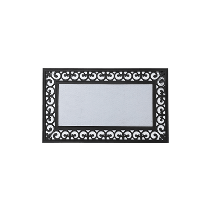 Welcome Mats with interchangeable custom inserts