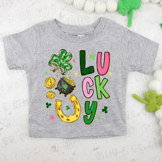 Lucky Doodles- T-Shirt, Tank, Hoodie or Tote Bag