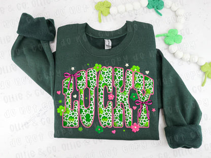 Lucky Bows Shamrock- T-Shirt, Tank, Hoodie or Tote Bag