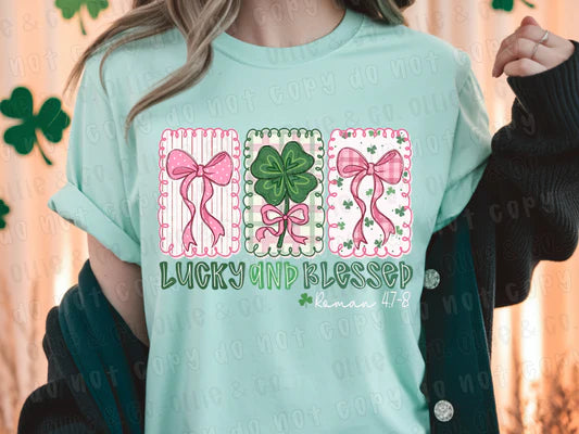 Lucky and Blessed- T-Shirt, Tank, Hoodie or Tote bag