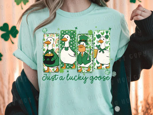 Just a Lucky Goose- T-Shirt, Tank, Hoodie or Tote Bag