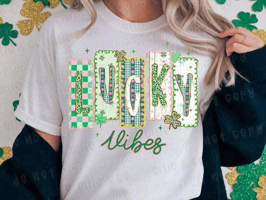 Lucky Vibes- T-Shirt, Tank, Hoodie or Tote Bag